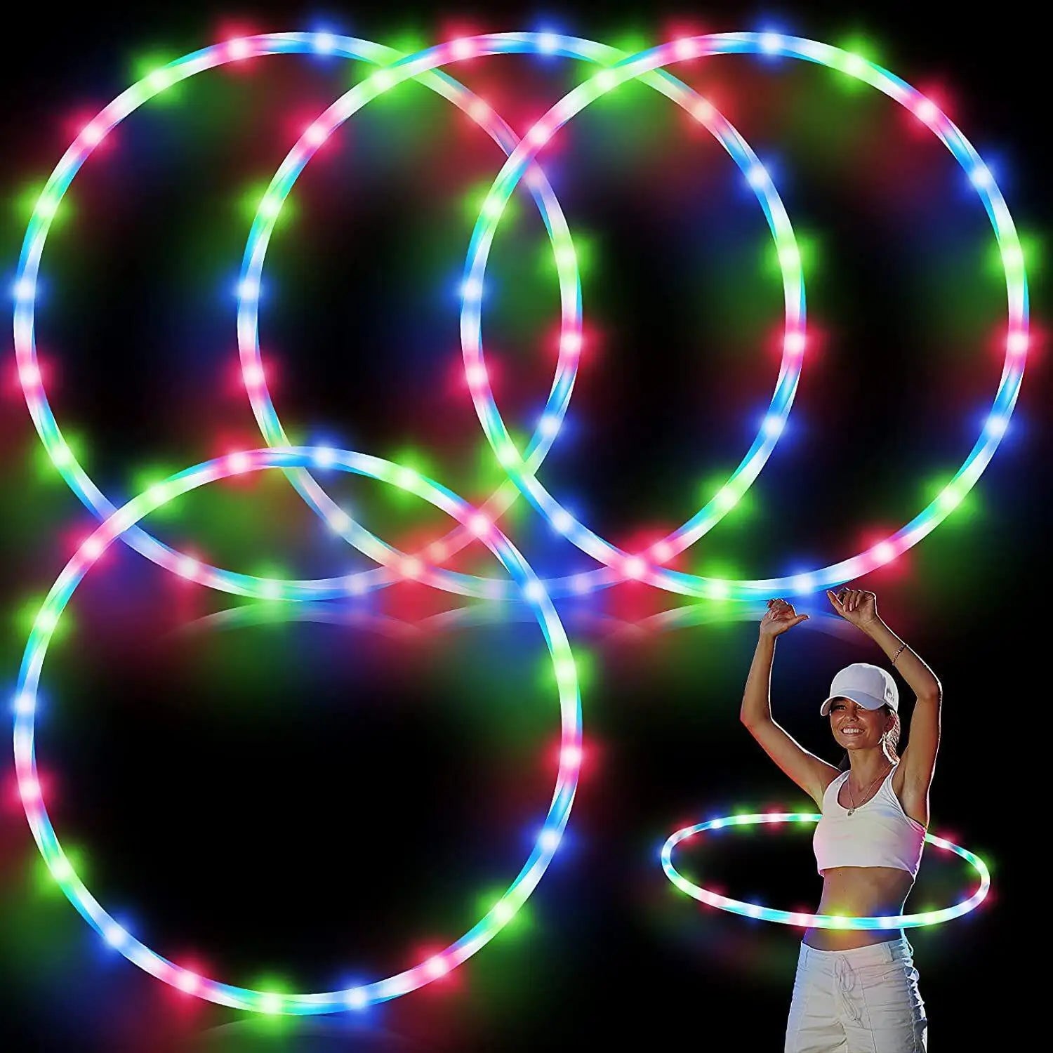 Cerceau Fitness Lumineux LED – Sculptez votre silhouette avec style et plaisir