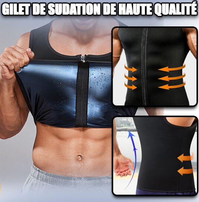 GILET DE SUDATION HOMME | Energetax™ - Emiliesport