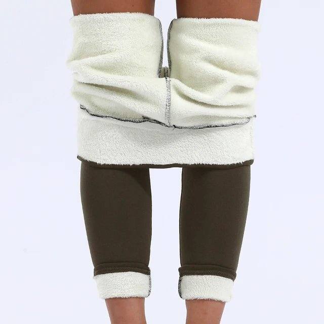 Legging thermique polaire femme café FleeceLeggings